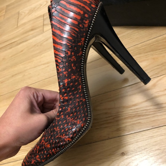 The Kooples Python Leather Pump - Picture 2 of 7